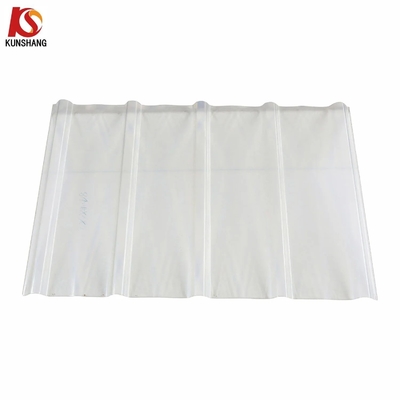 Hoja de techo transparente corrugada de FRP de espesor personalizado de 0,8 mm a 3,0 mm para solución de techo
