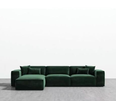 Muebles modernos comprimidos Sofá seccional Muebles de compresión Salón de estar Tejido Sofá