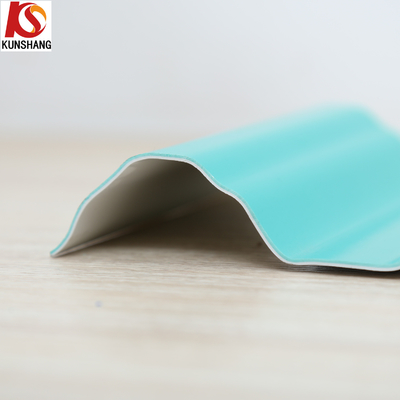 Colorido UPVC cubierta corrugada Hoja de techo de plástico tejas para la fábrica química