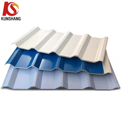10 mm de espesor aislamiento térmico de alta onda PVC corrugado Hole Roofing Sheet