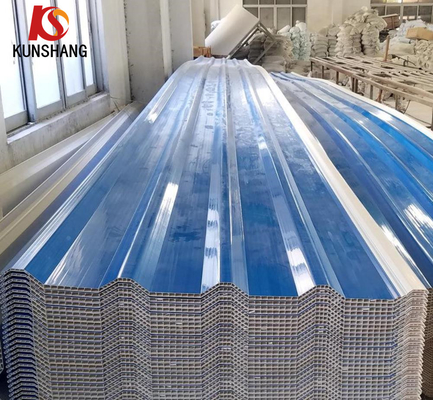 10 mm de espesor aislamiento térmico de alta onda PVC corrugado Hole Roofing Sheet
