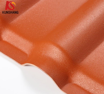 Techo de azulejos de plástico anti-impacto de PVC español para casa