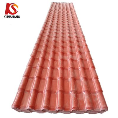 1050 mm Fácil de instalar ASA PVC techo de tejas para proyectos residenciales