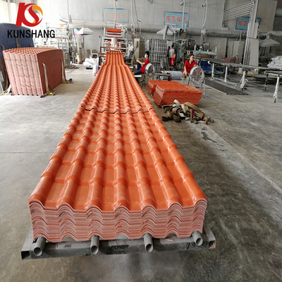 1050 mm Fácil de instalar ASA PVC techo de tejas para proyectos residenciales