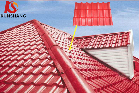 Techo de azulejos de plástico anti-impacto de PVC español para casa